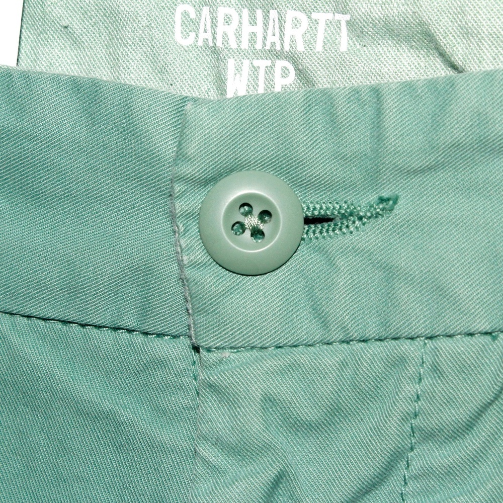 Carhartt WIP "John Short" in "Catnip" Faded Seafoam Green - Picture 4 of 15